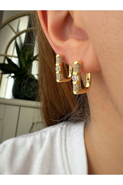 ToffyStore Vip Kare Mini Design Earrings