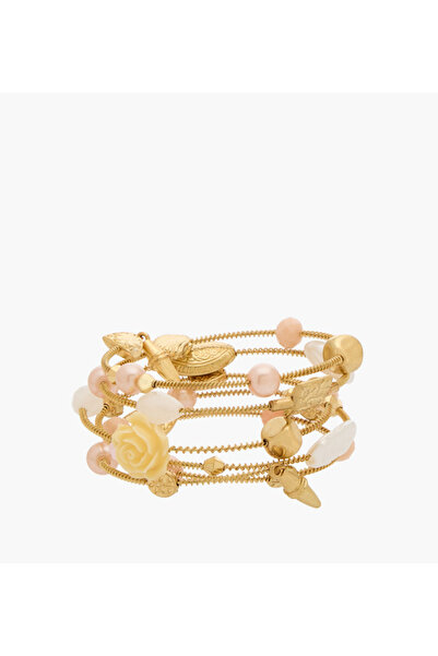 Lifestyle سوار حلزوني مزين بالمعدن