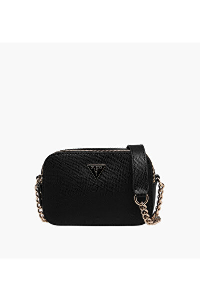 Guess Noelle II Textured Crossbody Camera Bag with Chain Strap