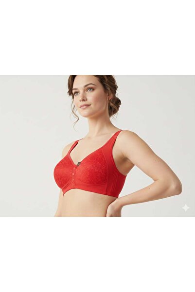 M.F.Ö LİNGERİE Lace Bra with Front Clasp