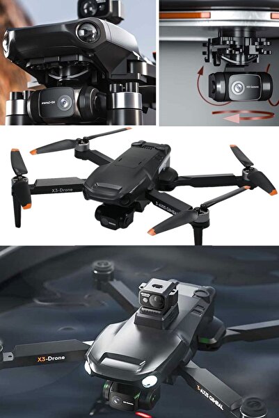 Munico Drone Profesyonel Engel Kaçınma Çift Kamera Katlanabilir Rc Uzaktan Ku...