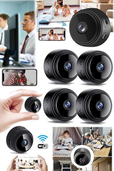 Munico 4 Adet Şarjlı 1080p Full Hd Mini Kamera Güvenlik Wifi Kamera Ses Kayde...