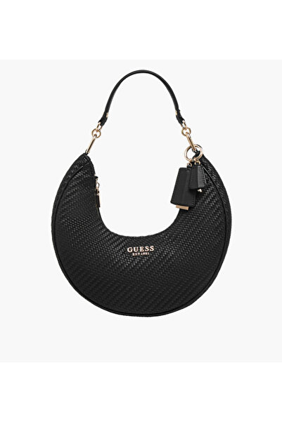 Guess Mirema Weave Textured Hobo Bag with Handle