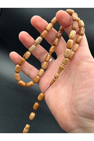 Cemhan Göksal Natural Kuka Prayer Beads 8X13 mm Handcrafted Special Design