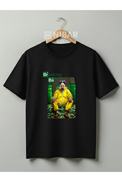 Grafftee Clothing تي شيرت بريكنج باد هايزنبرغ مصمم للجنسين مصنوع من القطن بنس...