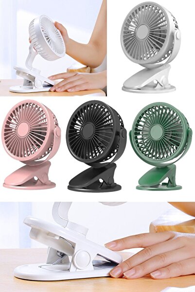 Munico Yeni Taşınabilir Küçük 360° Klips Fan Usb Pro Masaüstü Fan Mini Dış Me...
