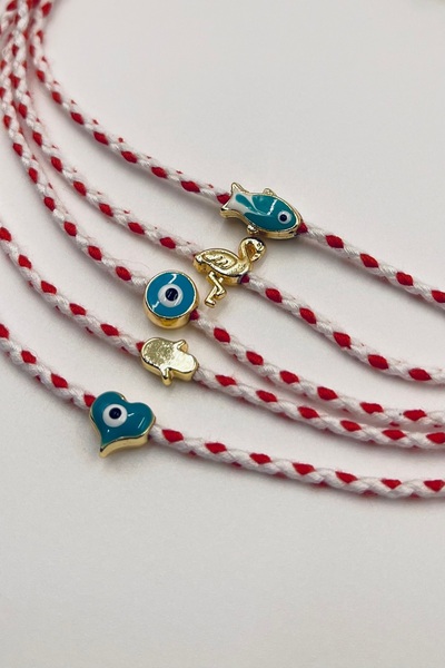 Concept HuBuTU 5 Pieces of Turquoise Fish Evil Eye Figured Card Gelatin Luxur...