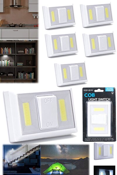 Munico 5 Adet Çift Ledli Seyyar Araba Karavan Aydınlatma Tuşlu Ultra Parlak L...