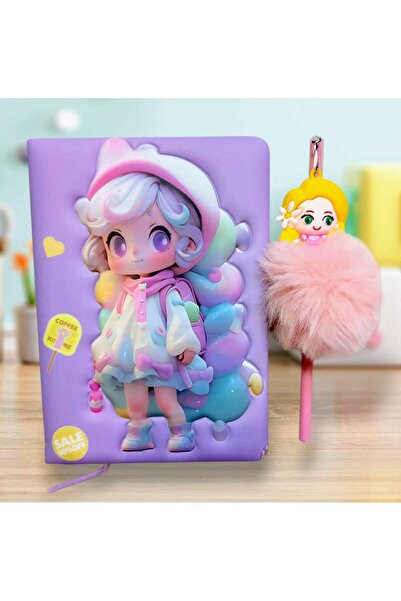 izmir yazici servis Hatıra Defteri Pon Pon Başlıklı Kurşun Kalem Hediyeli Set...