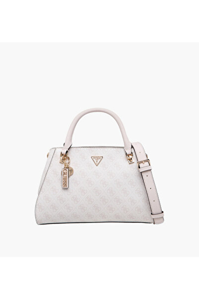 Guess Noelle II Monogram Print Tote Bag with Detachable Shoulder Strap