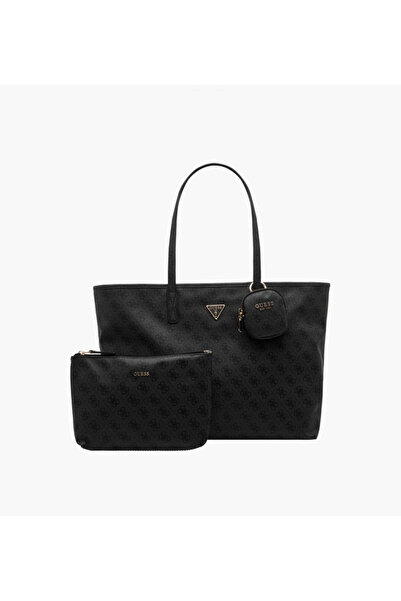 Guess حقيبة تسوق مطبوعة بشعار Power Play Tech مع حقيبة كتف وحقيبة صغيرة