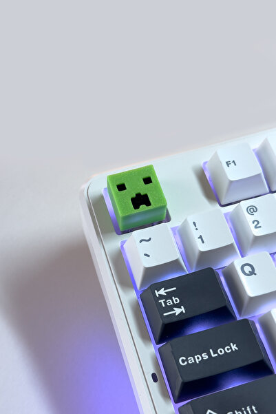 buffed Minecraft Creeper Mekanik Klavye Tuşu Artisan Keycaps Gamer Aksesuar