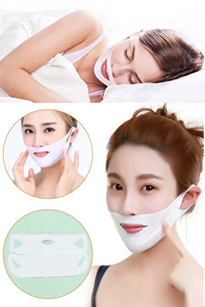 Munico Anti Kırışıklık V Yüz Şekillendirici Maskesi Kemer Çene Yanağı Kaldırm...