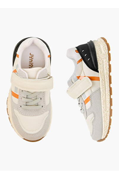 Juniors Boys Hook & Loop Ankle Sneakers