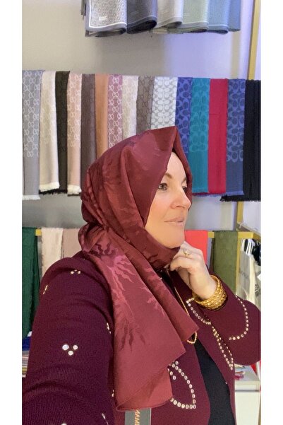 Imannoor GÜNEŞ DOĞARKEN BORDO SHİNY JAKAR ŞAL