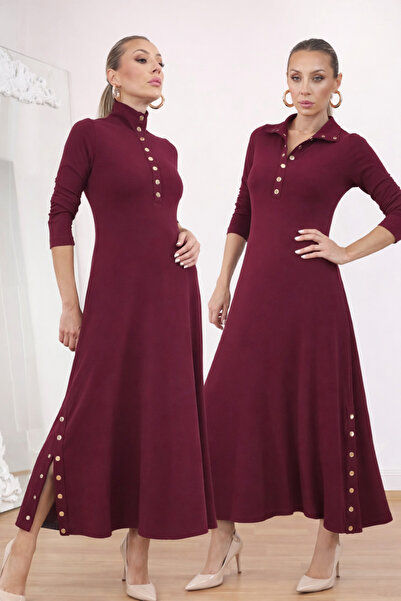 sorisso Strawberry Fabric Dress with Snap Detail