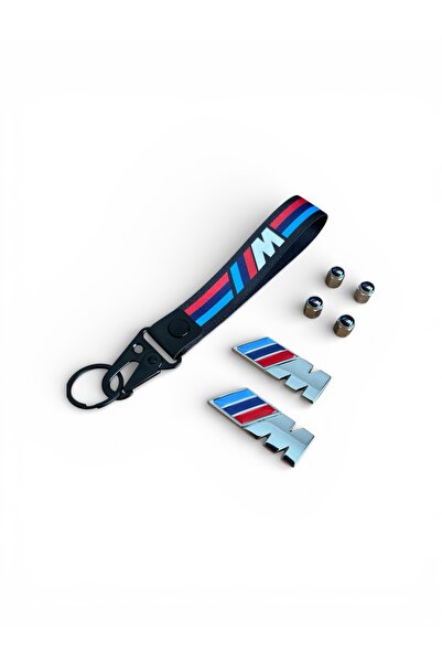 İKTUNING غطاء جانبي لسيارة BMW مع شعار معدني (15 مم 45 مم) - سلسلة مفاتيح BMW...