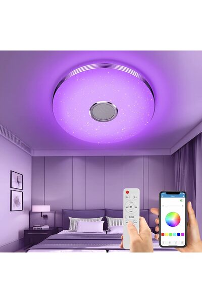 Genel Markalar 🌈HpyTech Akıllı Tavan Aydınlatma Smart Life RGB LED Lamba🎶Bl...