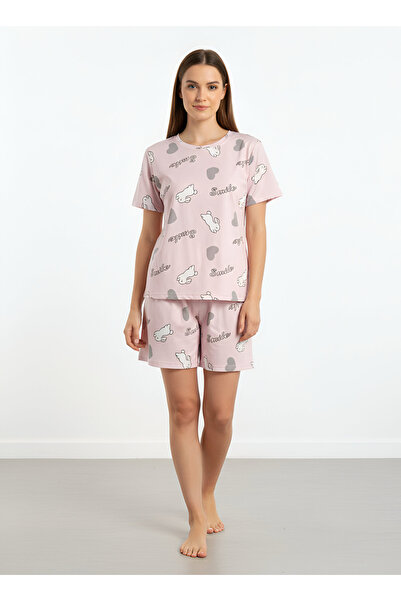 PİJAMOON Pempe Tavşanlı Şortlu Takım