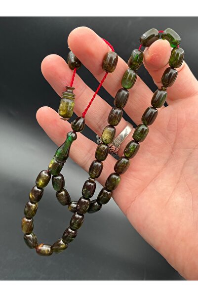 Cemhan Göksal Squeeze Amber Prayer Beads 8X12 mm Handcrafted Collection That ...