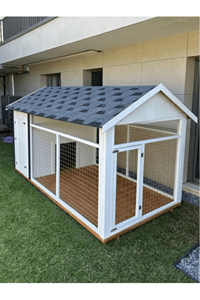 FeyzaDesign Dayanıklı Ahşap Köpek Kulübesi, Güvenli ve Rahat Barınak