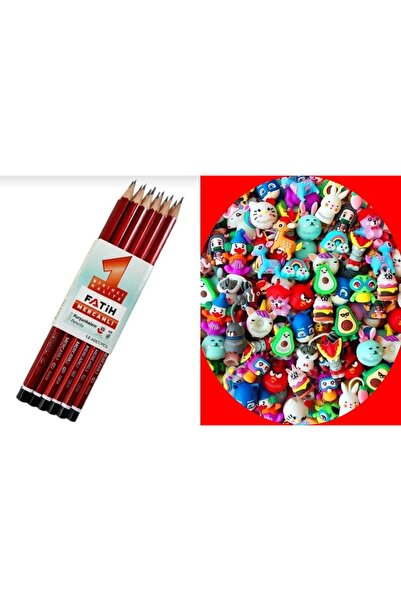 Modellino 12 قلم رصاص فاتيه ميركانلي و6 رؤوس أقلام ملونة