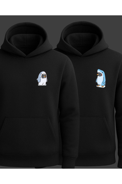 Ebiidesign Sharks Printed Valentine's Day Sweatshirts