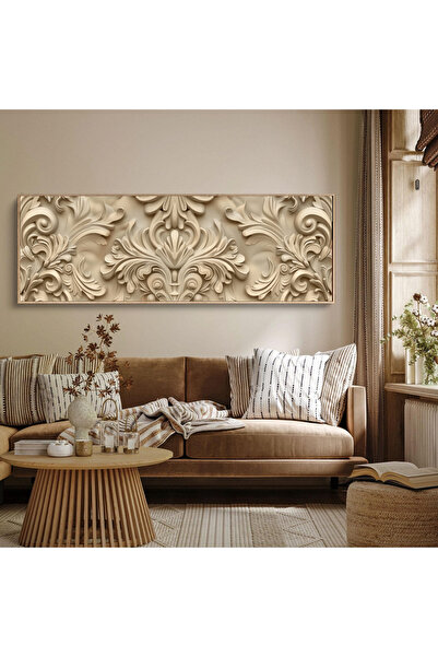 woodhomeworks Tek Parça Gerçek Ahşap Yatay Panorama Çerçeveli Tablo moda tasarım