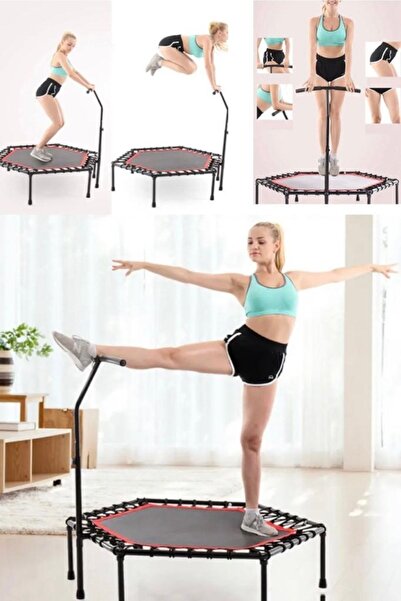 Munico Fitness Trambolini Profesyonel Tutacaklı Kaliteli Tutamaçlı Spor Plate...