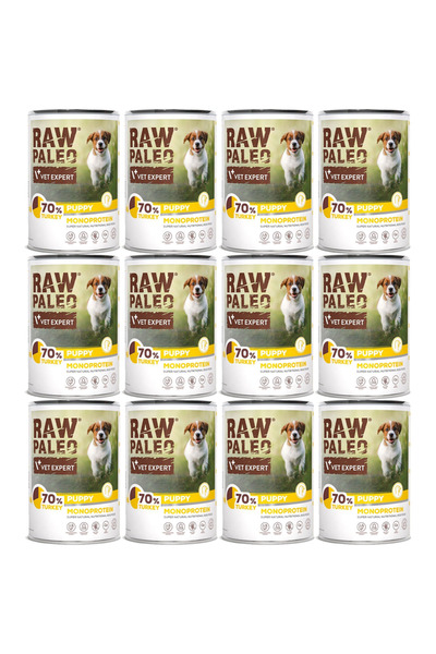 Other VetExpert Raw Paleo Curcan Puppy Conservă 12x400g