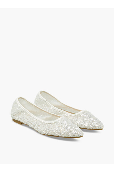 Flora Bella by Shoexpress Women Sequin Embellished Ballerina Shoes Ramadan Co...