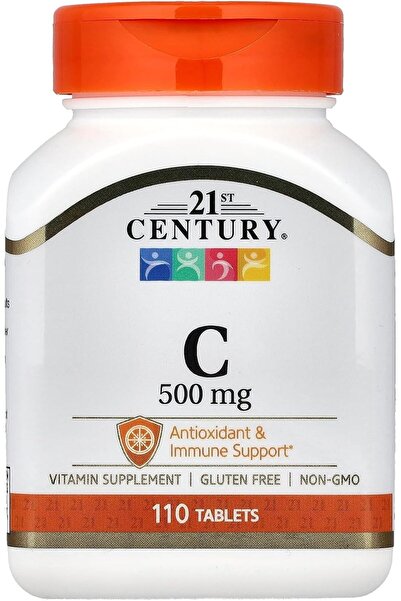 21st Century أقراص سي ٥٠٠ ملغ، ١١٠ قرصًا