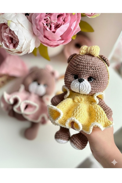 elizi dünyası Amigurumi Örgü Ayıcık Uyku Arkadaşı