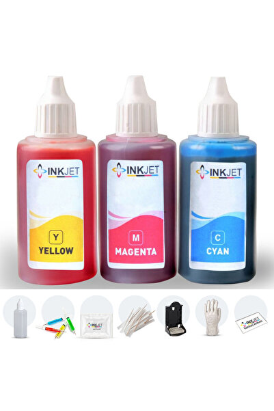 HP 650 Uyumlu Renkli Kartuş Kolay Dolum Seti 2645/ 1515/ 2515/ 3515/ 4645/ 10...