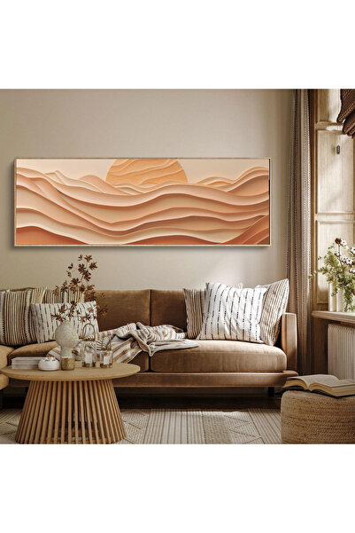 woodhomeworks Tek Parça Gerçek Ahşap Yatay Panorama Çerçeveli Tablo moda tasarım