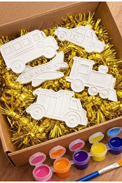 Üçüncü Boyut Baskı Dünyası مجموعة تلوين شخصيات المركبات - قطار، طائرة، حافلة