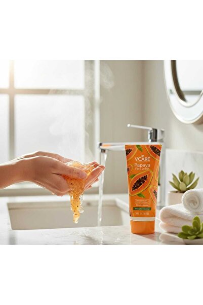 vcare غسول وجه V Care لتفتيح البشرة بنكهة/بمستخلص البابايا 100مل