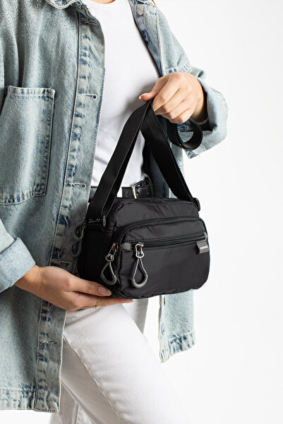 Sanmorris Women's 5-Compartment Water-Resistant Parachute Fabric Small Crossb...