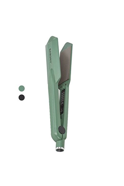 BARONY Wide green ceramic hair straightener