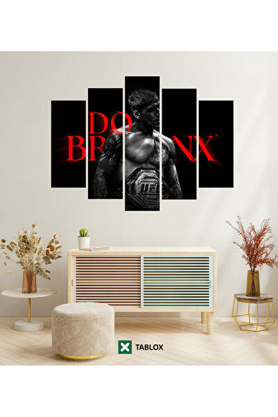 TABLOX 5 Parça Do Bronx Charles Oliveira UFC MMA Dövüş Şampiyon Spor Motivasy...