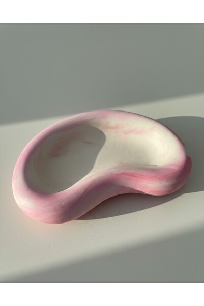 Plaster Crafts Oval Dekoratif Takı & Anahtarlık Tabağı