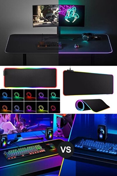 Munico Profesyonel Gamer Rgb Oyun Mouse Led Bilgisayar Mouse Klavye Pad Masa ...