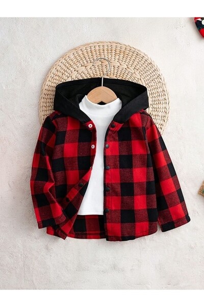 shop Момчешка риза с кариран десен и копчета