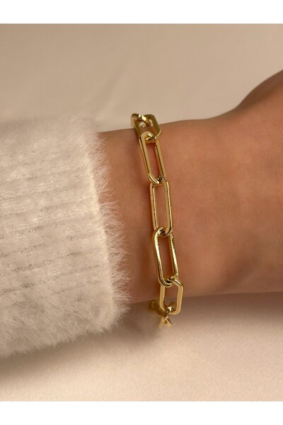 Nilly Jewelry Ataç Zincir Gold Bileklik
