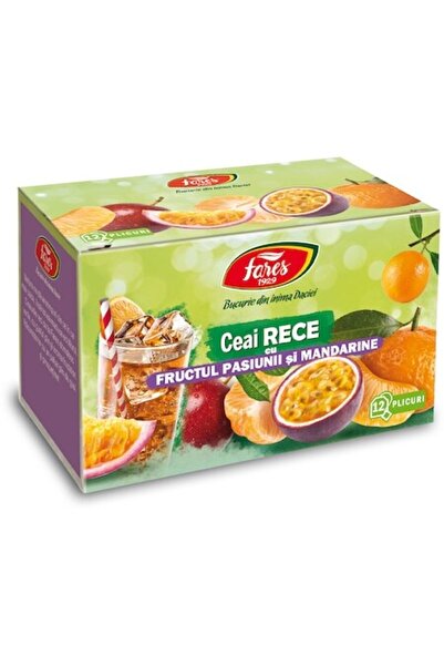 Fares Ceai cu gheață cu fructul pasiunii și mandarină, 12 pliculețe,
