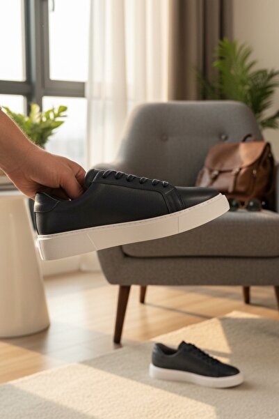 enoch Enoch Genuine Leather Minimalist Casual Men's Sneaker Comfort Sole