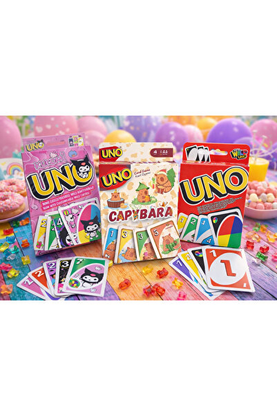 BİLGİ K K لعبة بطاقات أونو |   كورومي – كابيبارا – مجموعة كلاسيكية من ثلاث قط...