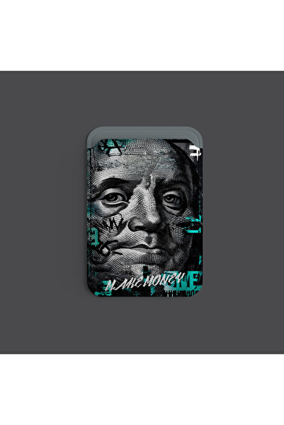 Bektas HomeOffice Wall Street Para Tasarım MagSafe Uyumlu Premium Kartlık Lek...