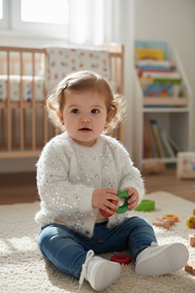 ZAHandmade Trendy Princess Baby/Child Sequin Cardigan Model