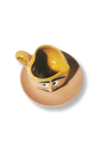 çömlek diyarı Earth Cup with Male Emoji Heart